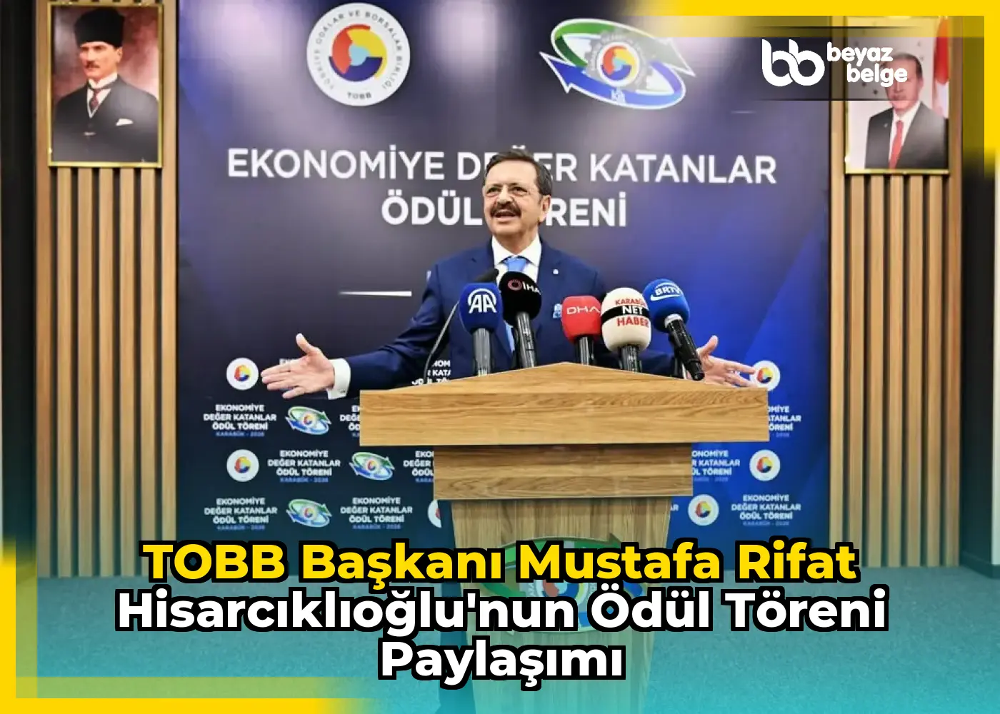 TOBB Başkanı Mustafa Rifat Hisarcıklıoğlu'nun Ödül Töreni Paylaşımı
