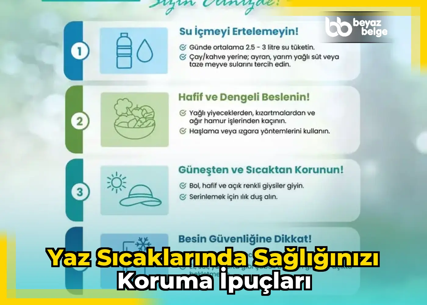 Yaz Sıcaklarında Sağlığınızı Koruma İpuçları
