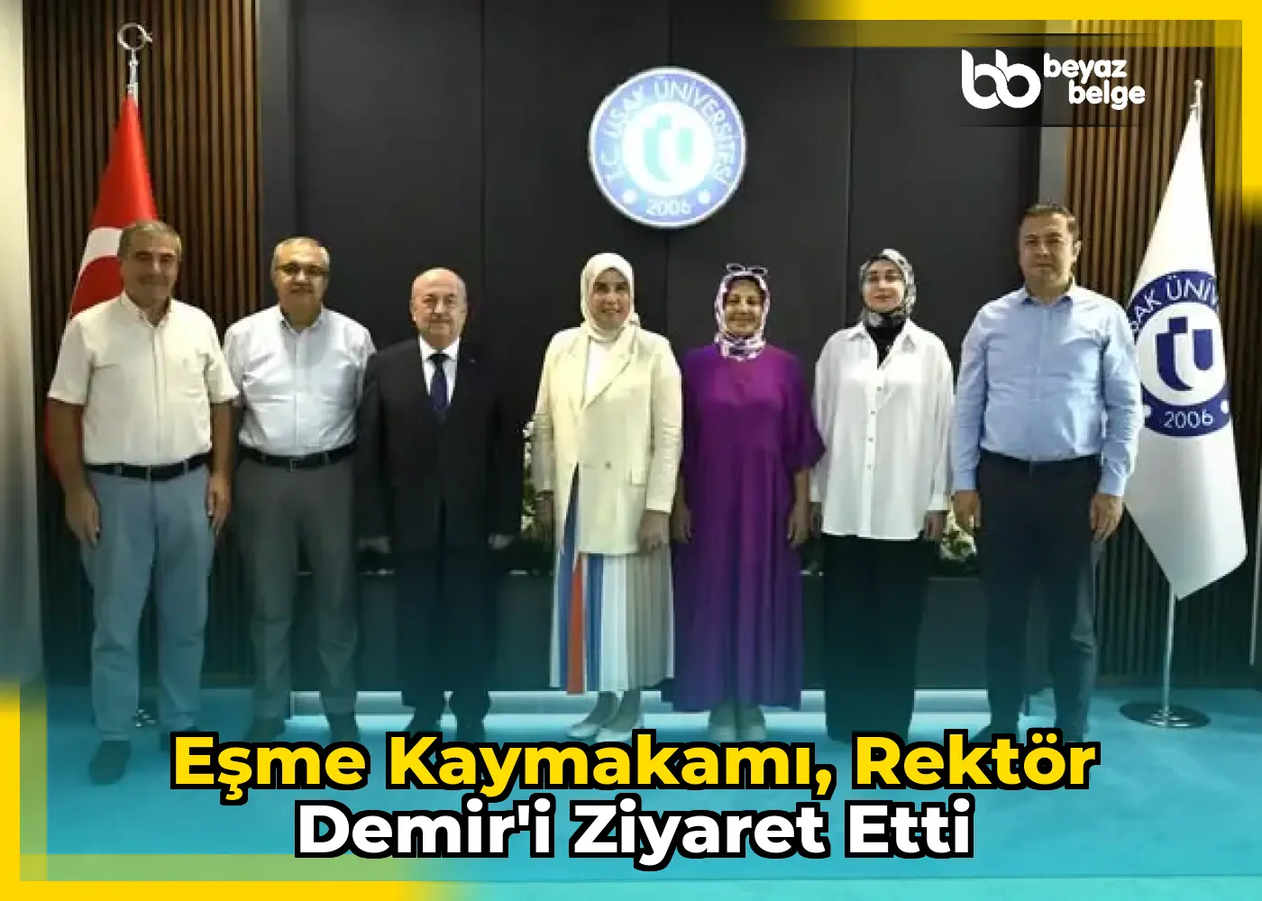 Eşme Kaymakamı, Rektör Demir'i Ziyaret Etti
