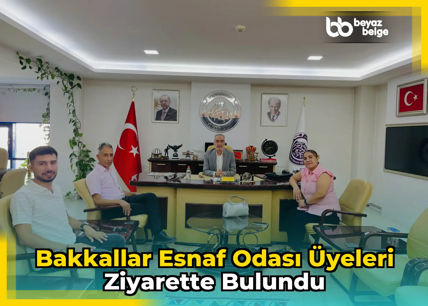 Bakkallar Esnaf Odası üyeleri ziyarette bulundu