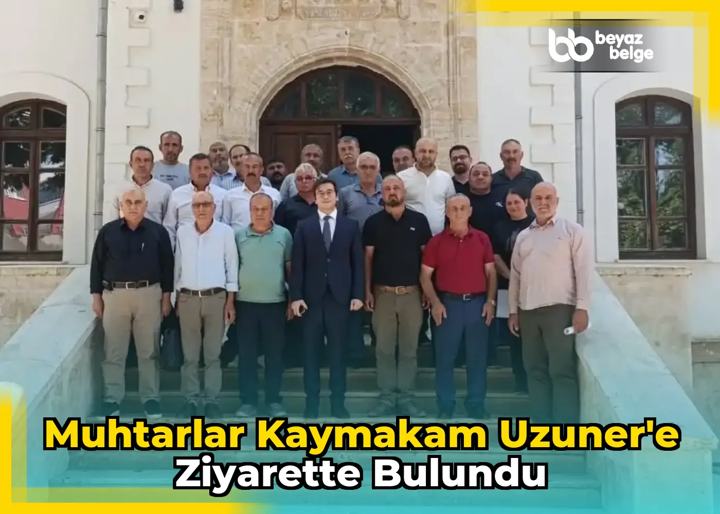 Muhtarlar Kaymakam Uzuner'e Ziyarette Bulundu