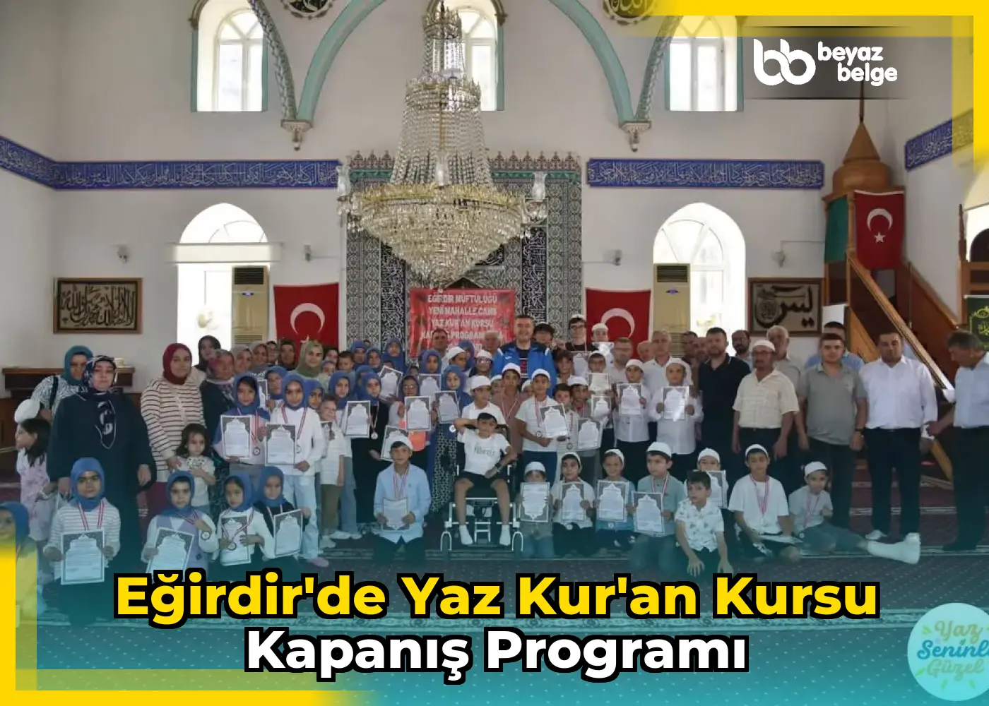 Eğirdir'de Yaz Kur'an Kursu Kapanış Programı