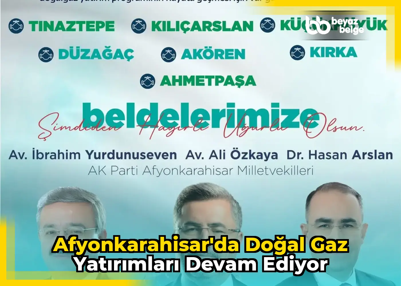 Afyonkarahisar'da Doğal Gaz Yatırımları Devam Ediyor