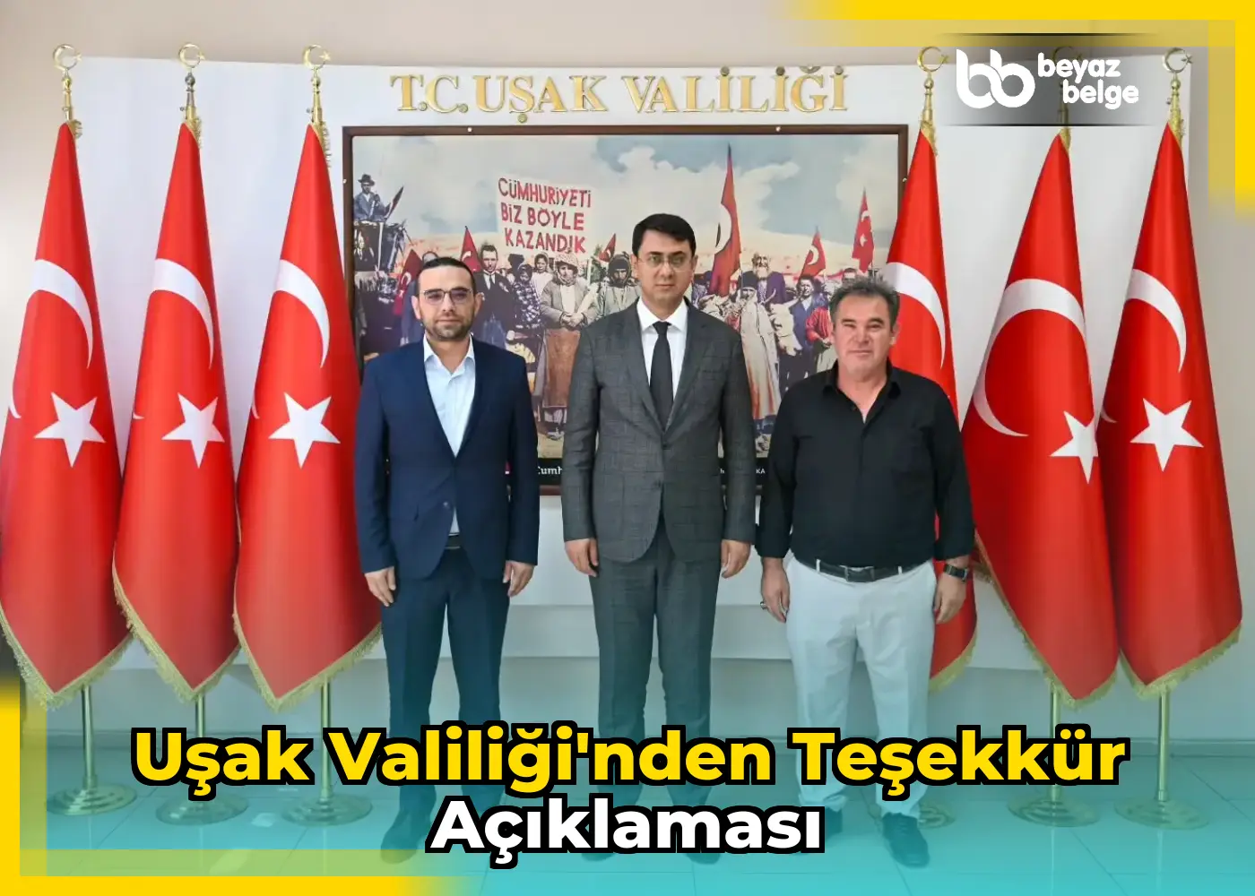 Uşak Valiliği'nden Teşekkür Açıklaması