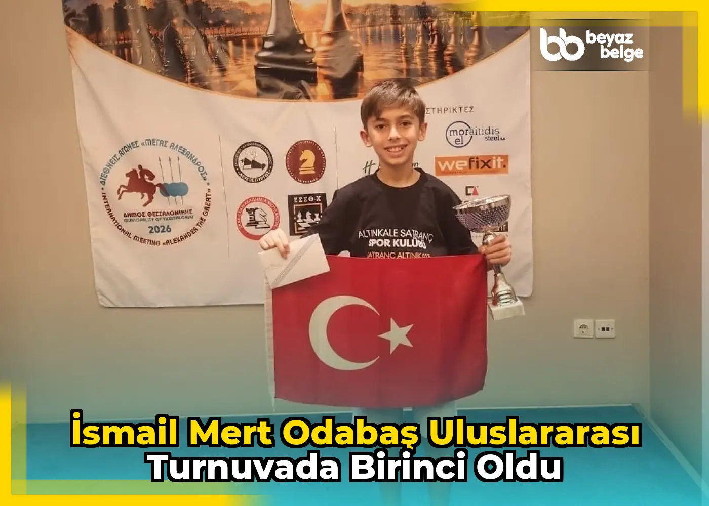 İsmail Mert Odabaş Uluslararası Turnuvada Birinci Oldu