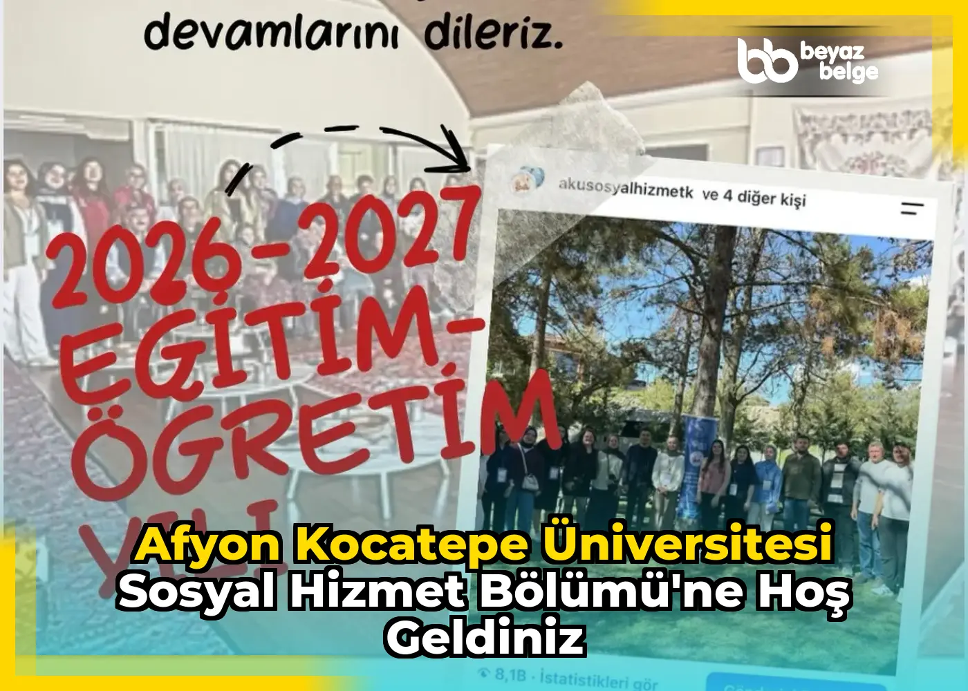 Afyon Kocatepe Üniversitesi Sosyal Hizmet Bölümü'ne Hoş Geldiniz