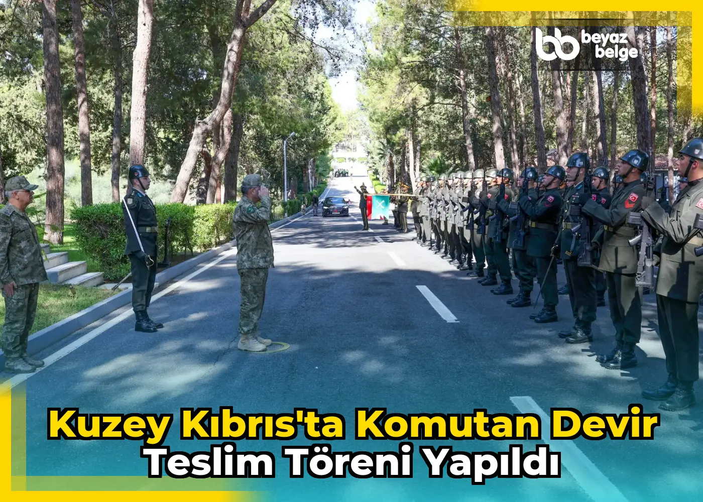 Kuzey Kıbrıs'ta Komutan Devir Teslim Töreni Yapıldı
