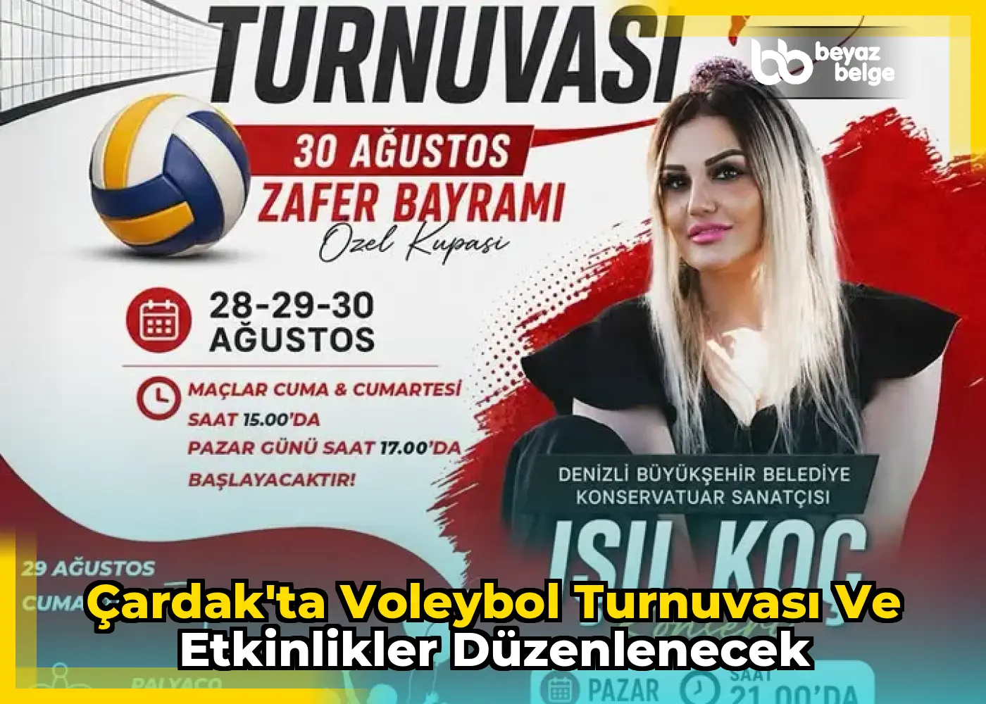 Çardak'ta Voleybol Turnuvası ve Etkinlikler Düzenlenecek