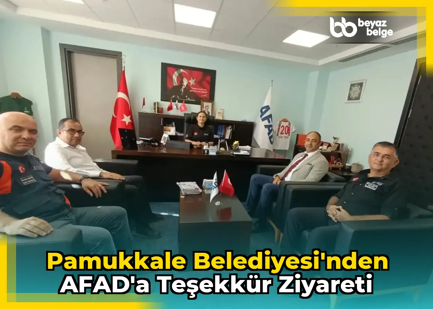 Pamukkale Belediyesi'nden AFAD'a Teşekkür Ziyareti