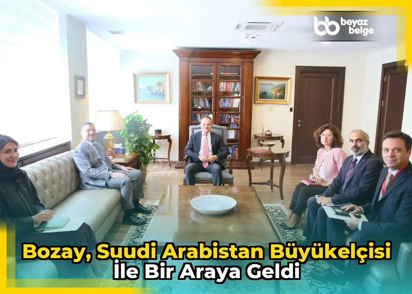 Bozay, Suudi Arabistan Büyükelçisi ile bir araya geldi