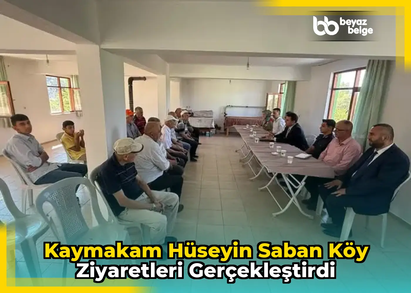 Kaymakam Hüseyin Saban köy ziyaretleri gerçekleştirdi