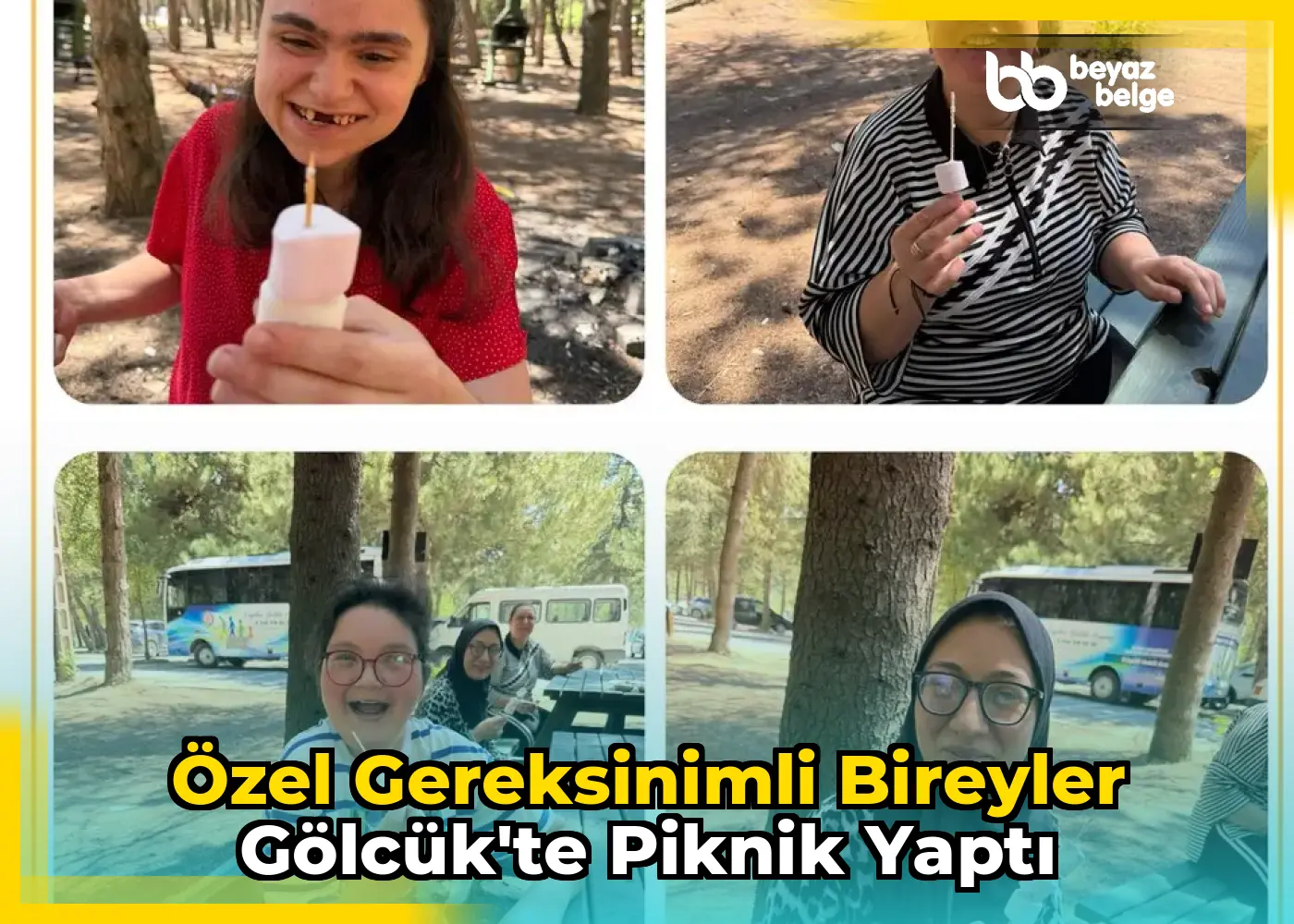 Özel gereksinimli bireyler Gölcük'te piknik yaptı