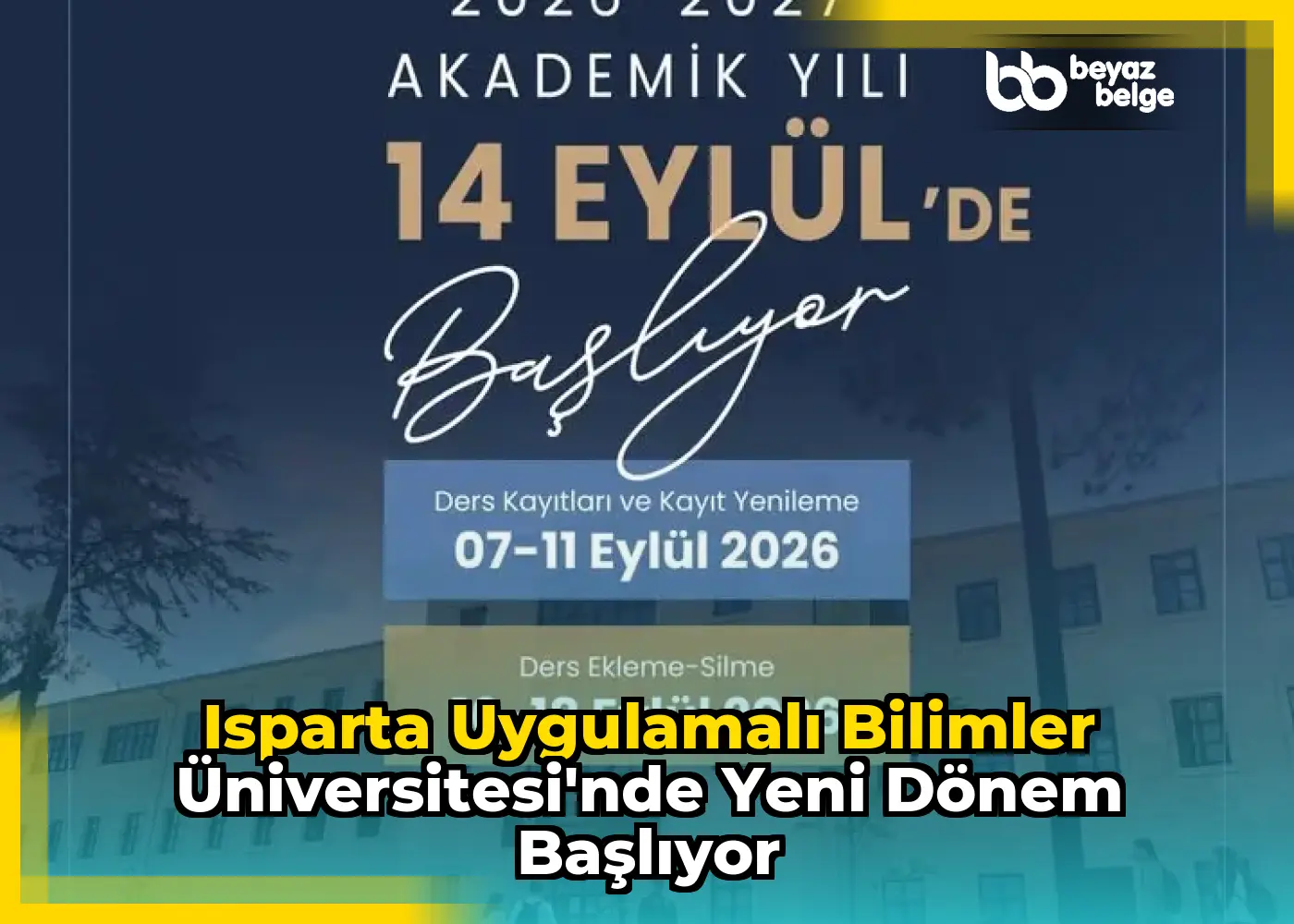 Isparta Uygulamalı Bilimler Üniversitesi'nde yeni dönem başlıyor