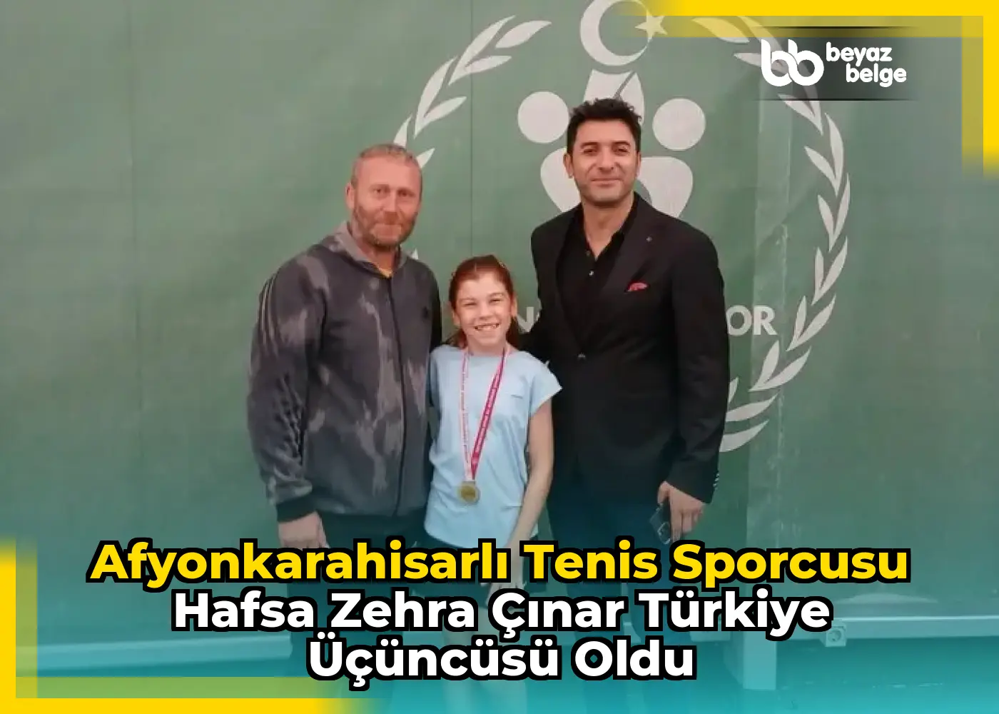 Afyonkarahisarlı Tenis Sporcusu Hafsa Zehra Çınar Türkiye Üçüncüsü Oldu