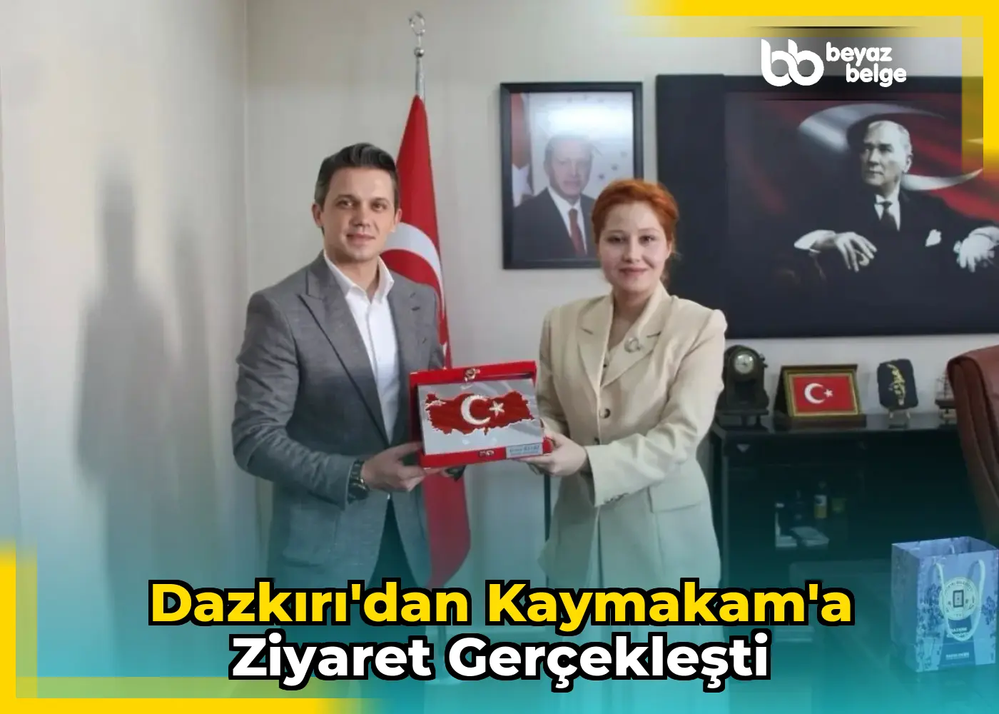 Dazkırı'dan Kaymakam'a Ziyaret Gerçekleşti