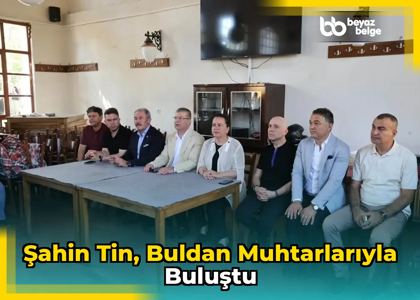 Şahin Tin, Buldan muhtarlarıyla buluştu