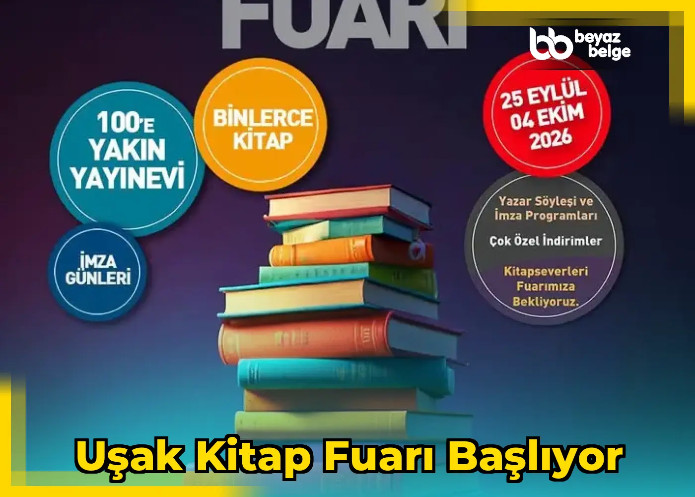Uşak Kitap Fuarı Başlıyor