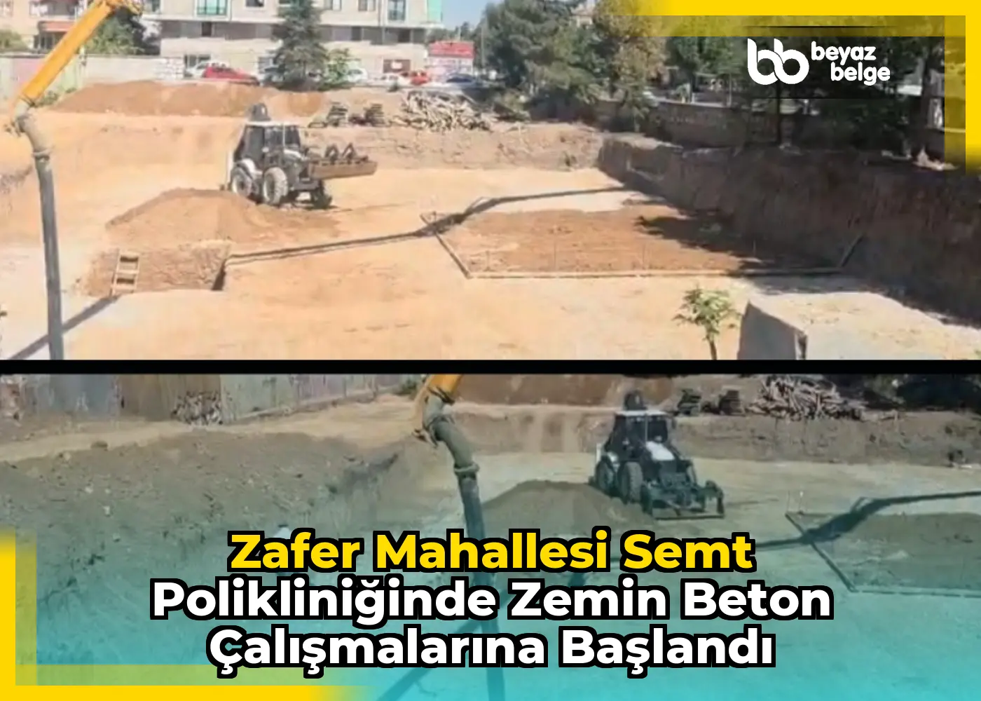 Zafer Mahallesi Semt Polikliniğinde Zemin Beton Çalışmalarına Başlandı