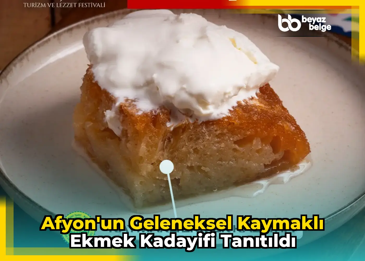 Afyon'un Geleneksel Kaymaklı Ekmek Kadayifi Tanıtıldı