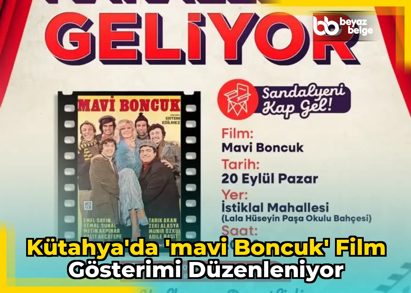 Kütahya'da 'Mavi Boncuk' Film Gösterimi Düzenleniyor