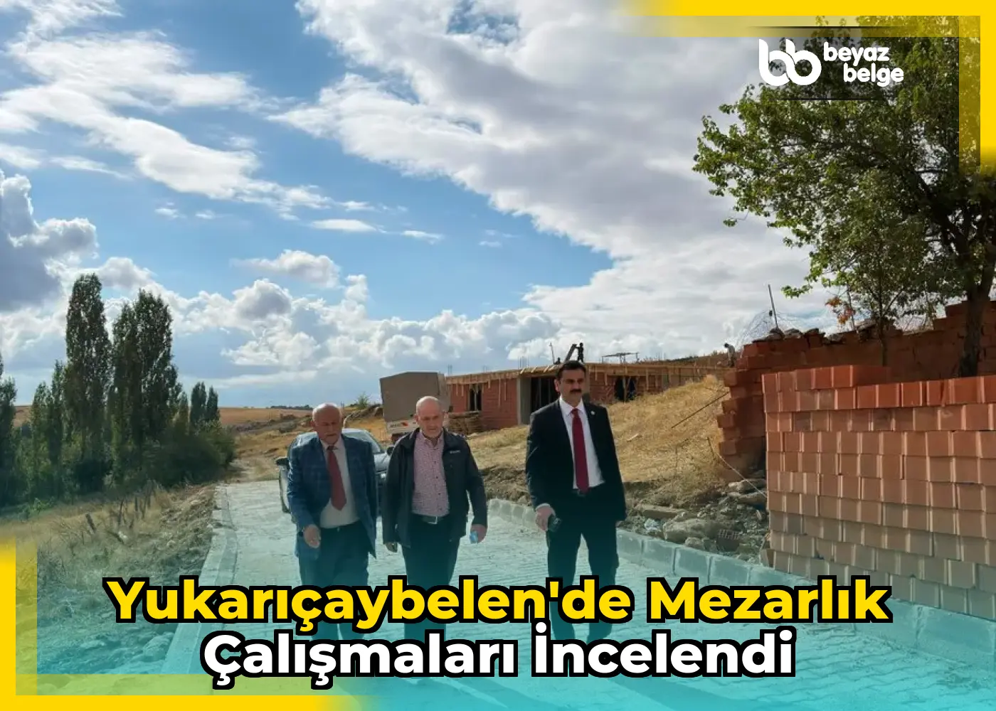 Yukarıçaybelen'de Mezarlık Çalışmaları İncelendi