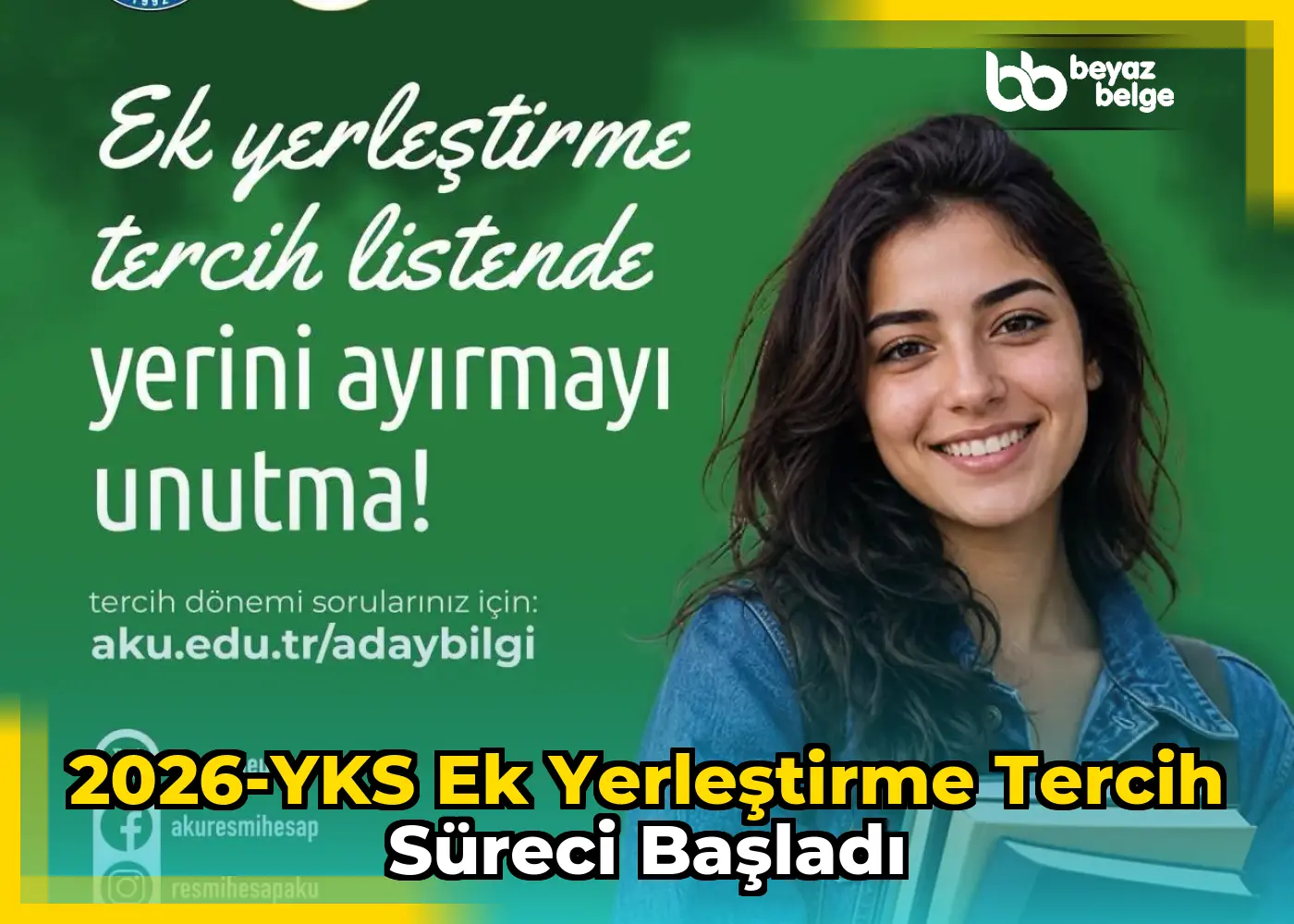 2026-YKS Ek Yerleştirme Tercih Süreci Başladı