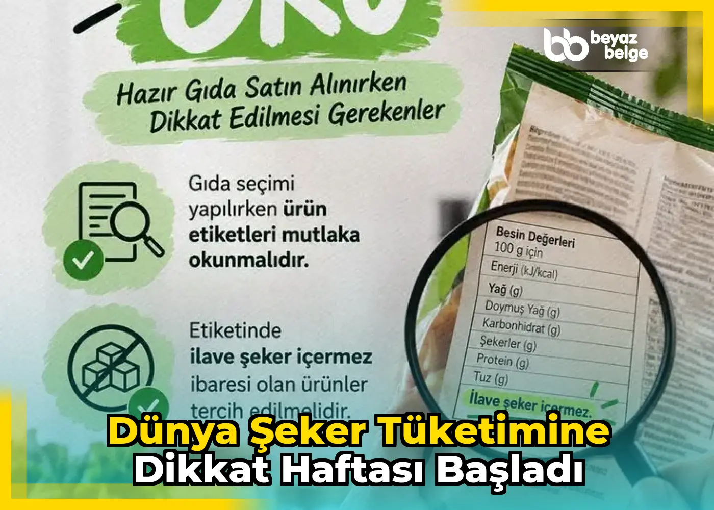 Dünya Şeker Tüketimine Dikkat Haftası Başladı
