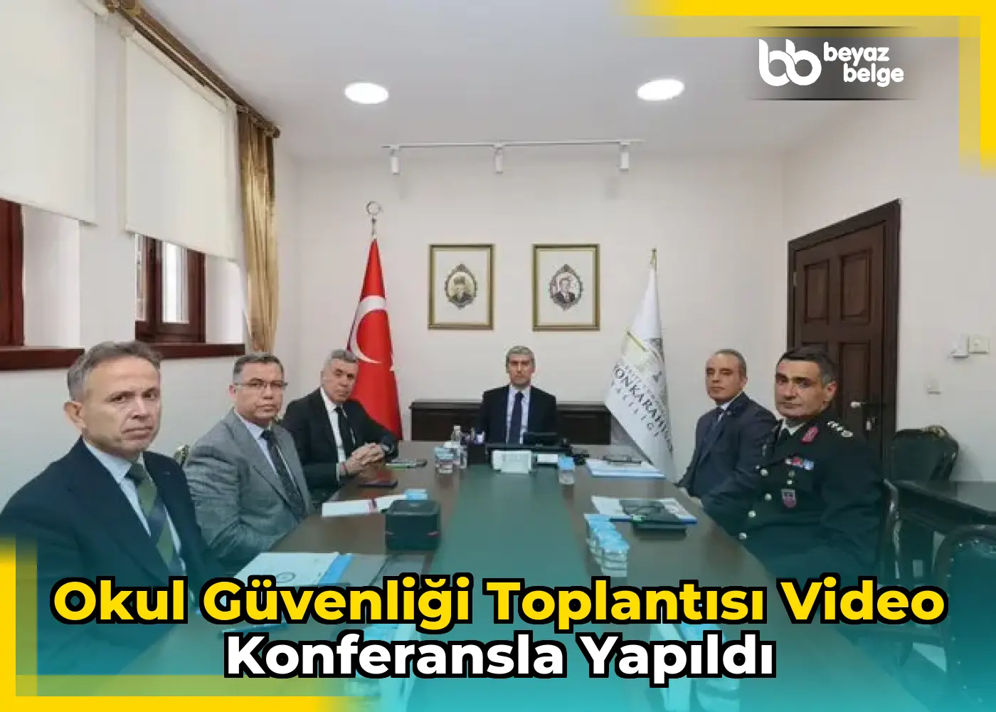 Okul Güvenliği Toplantısı Video Konferansla Yapıldı