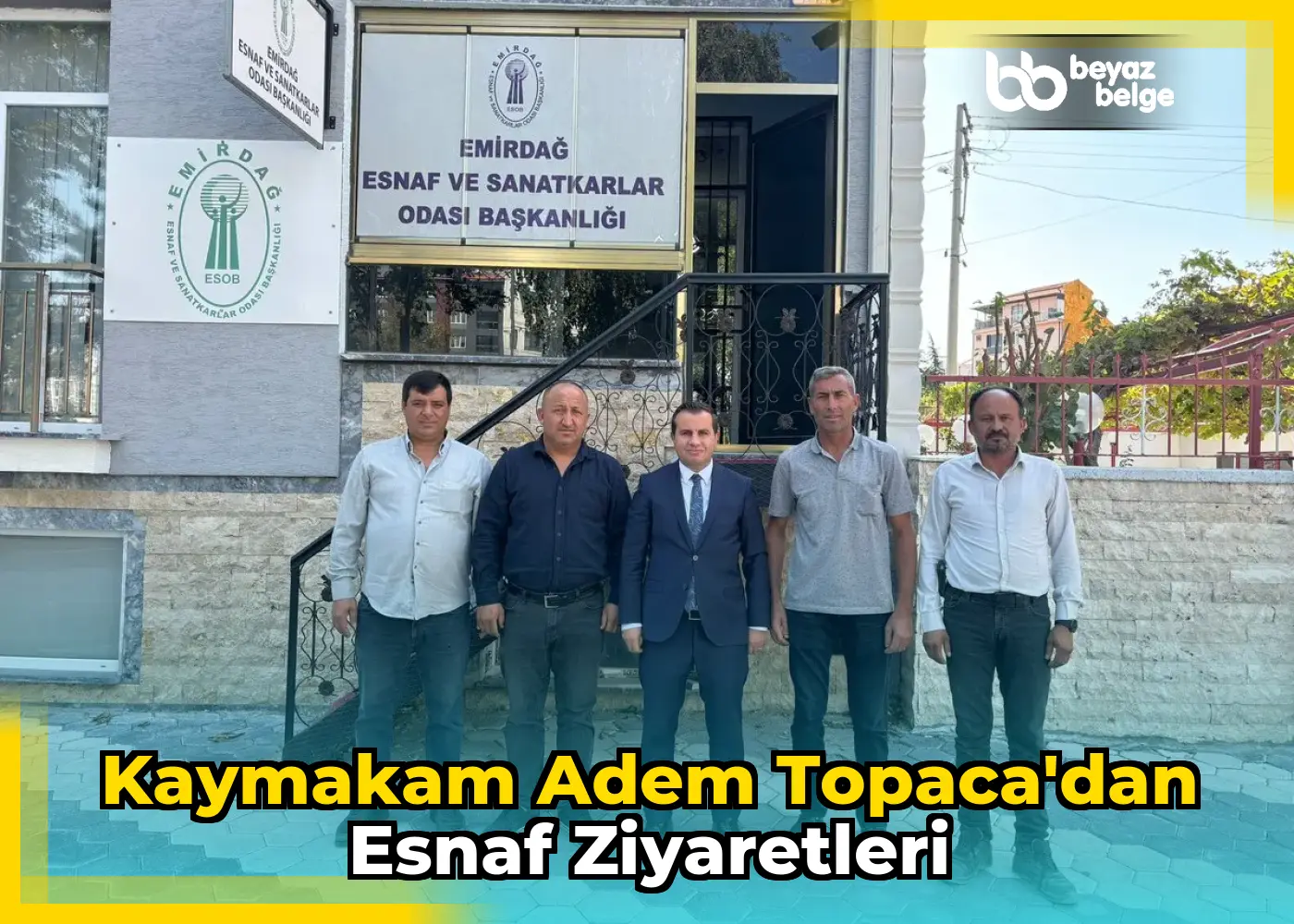 Kaymakam Adem Topaca'dan esnaf ziyaretleri