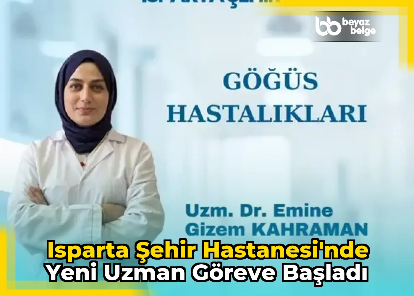 Isparta Şehir Hastanesi'nde yeni uzman göreve başladı