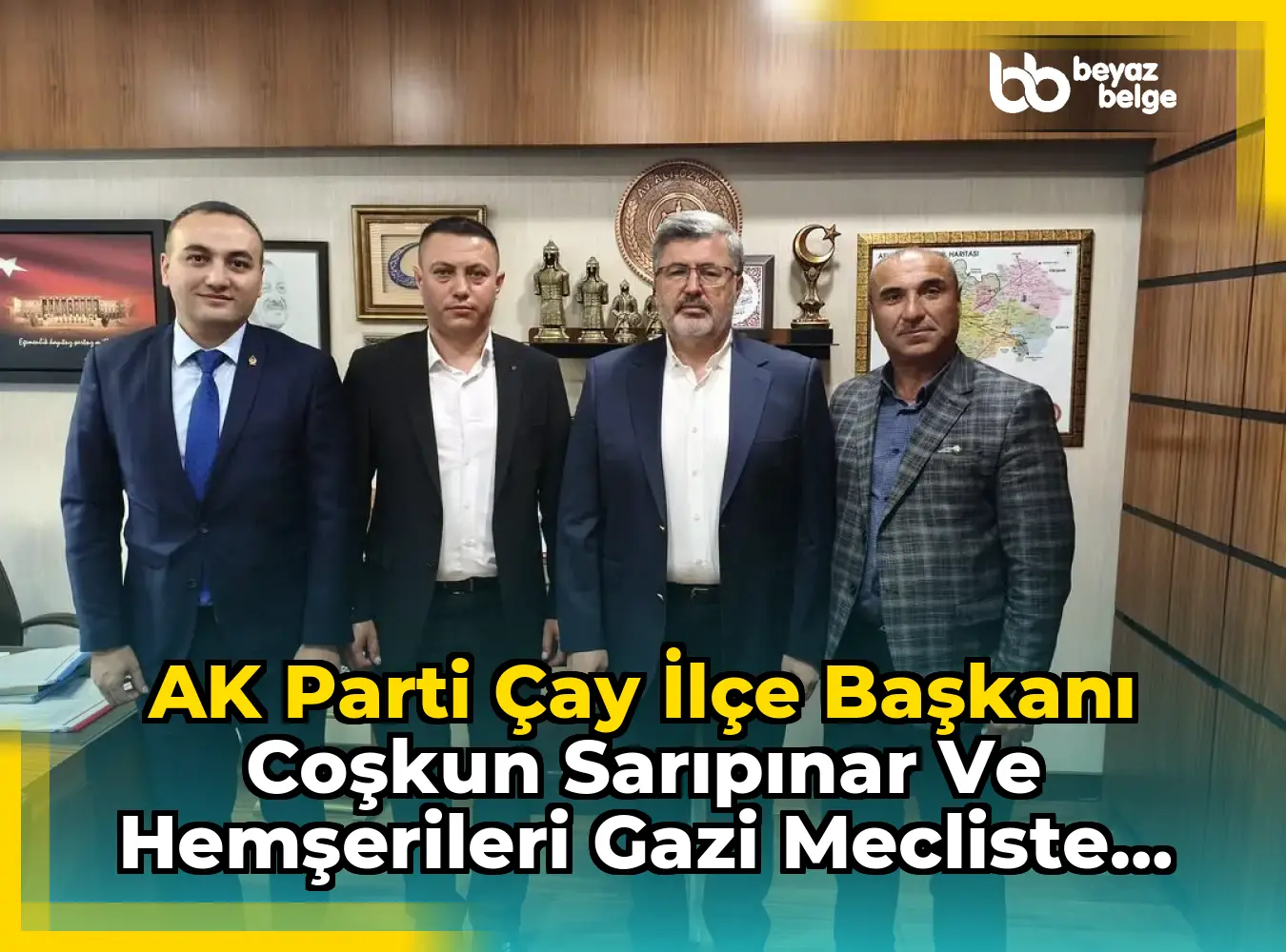 AK Parti Çay İlçe Başkanı Coşkun Sarıpınar ve Hemşerileri Gazi Mecliste Ziyaret Etti