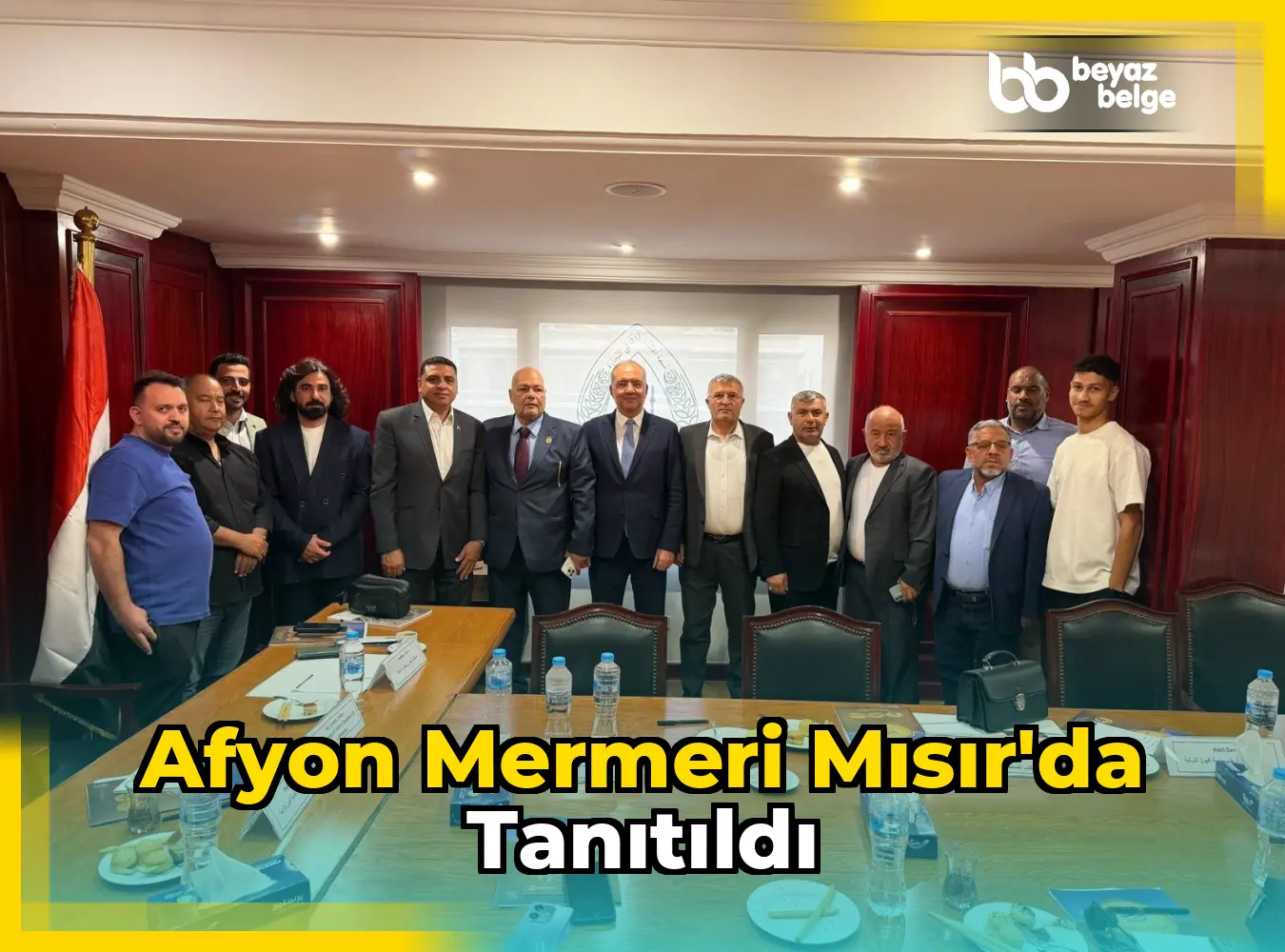 Afyon Mermeri Mısır'da Tanıtıldı