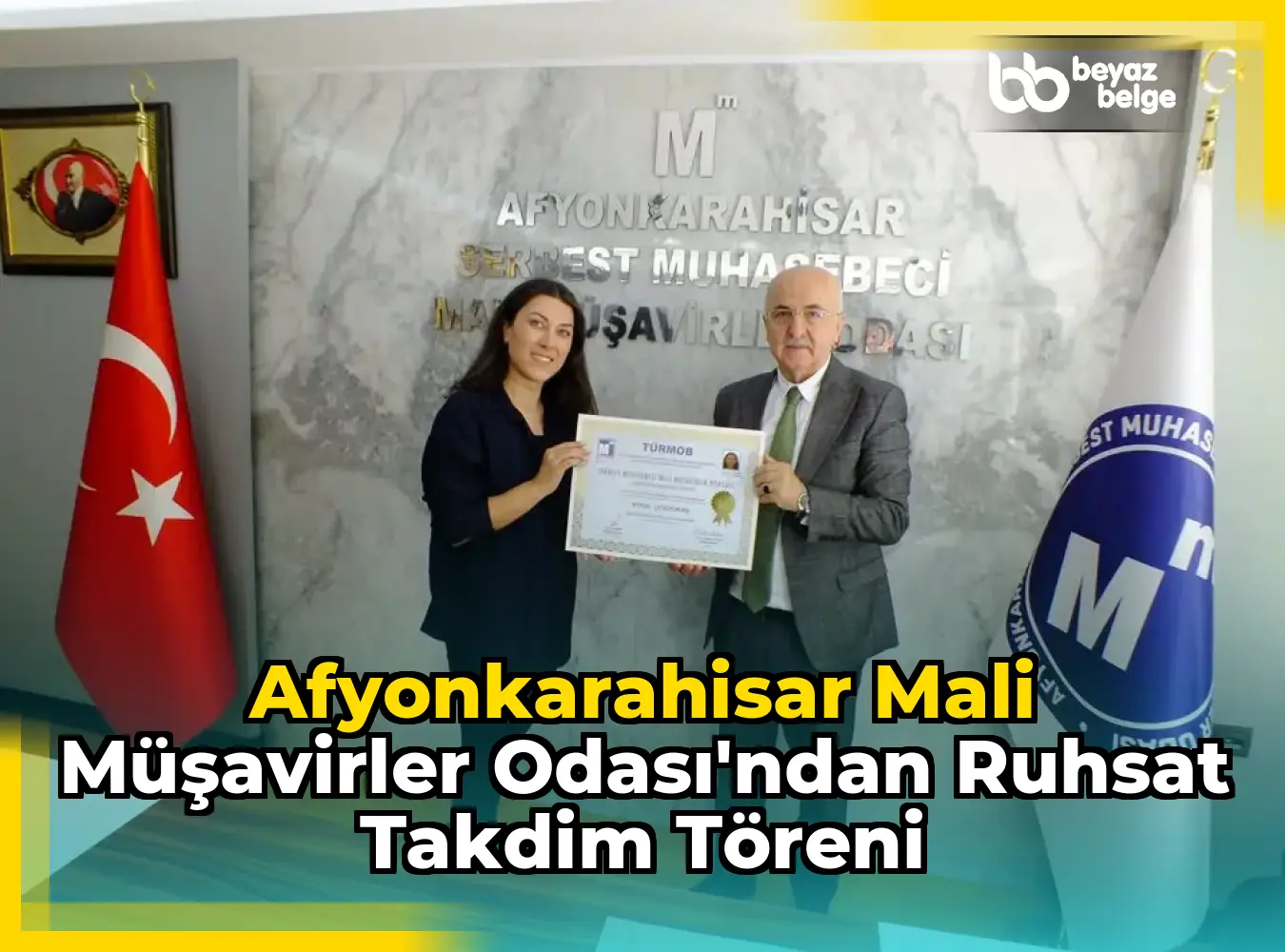 Afyonkarahisar Mali Müşavirler Odası'ndan Ruhsat Takdim Töreni