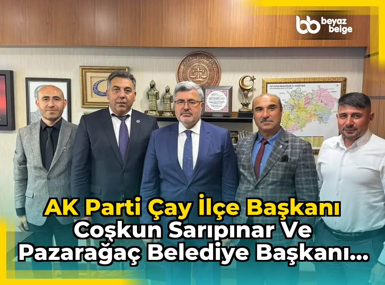 AK Parti Çay İlçe Başkanı Coşkun Sarıpınar ve Pazarağaç Belediye Başkanı Şevki Kara Gazi Meclisinde Misafir Edildi
