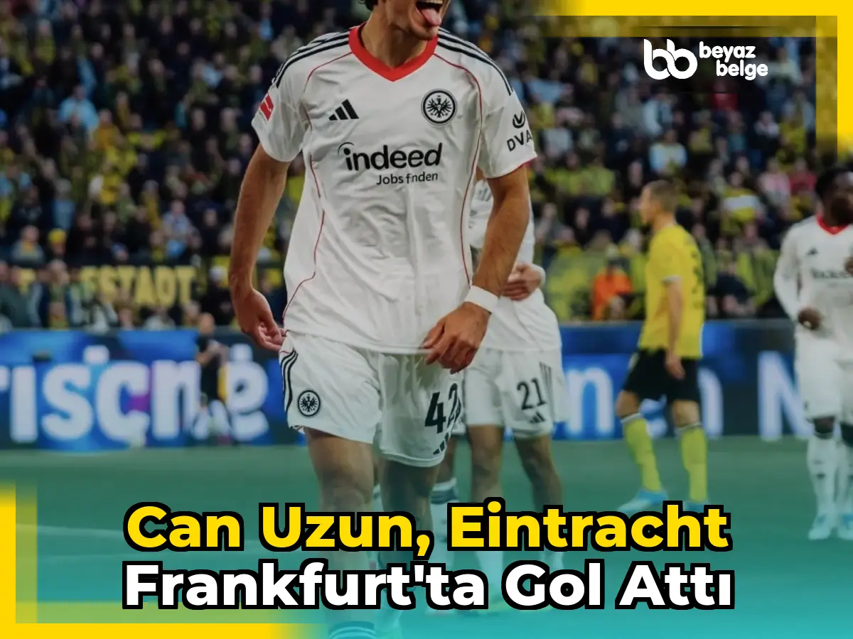 Can Uzun, Eintracht Frankfurt'ta gol attı