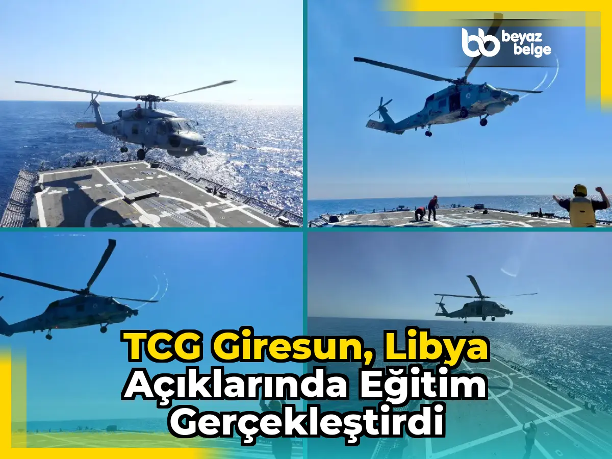 TCG Giresun, Libya açıklarında eğitim gerçekleştirdi