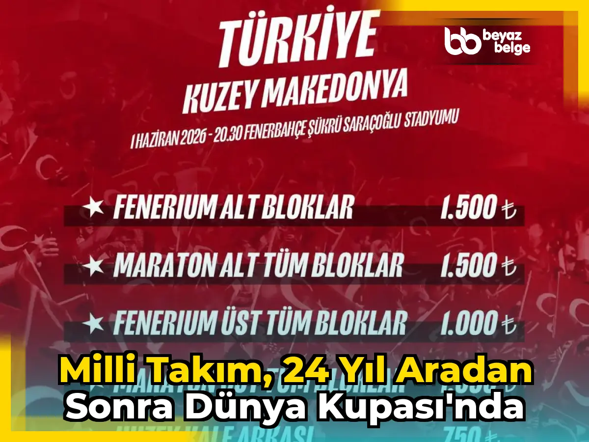 Milli Takım, 24 yıl aradan sonra Dünya Kupası'nda