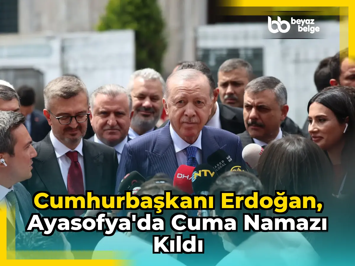 Cumhurbaşkanı Erdoğan, Ayasofya'da Cuma Namazı Kıldı