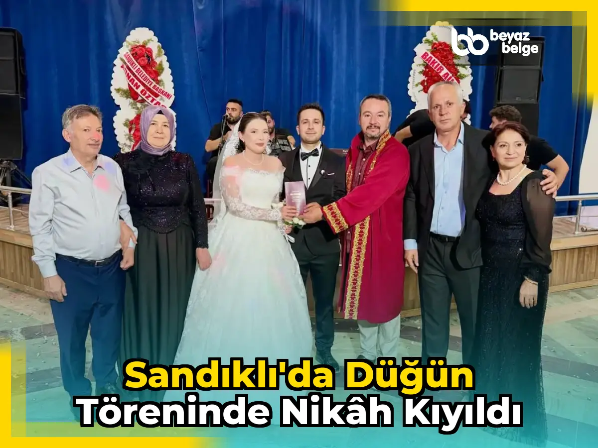 Sandıklı'da Düğün Töreninde Nikâh Kıyıldı