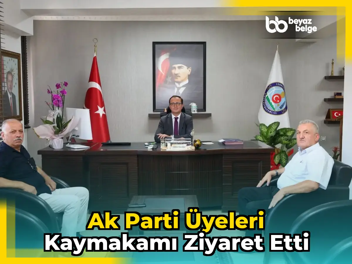 Ak Parti Üyeleri Kaymakamı Ziyaret Etti