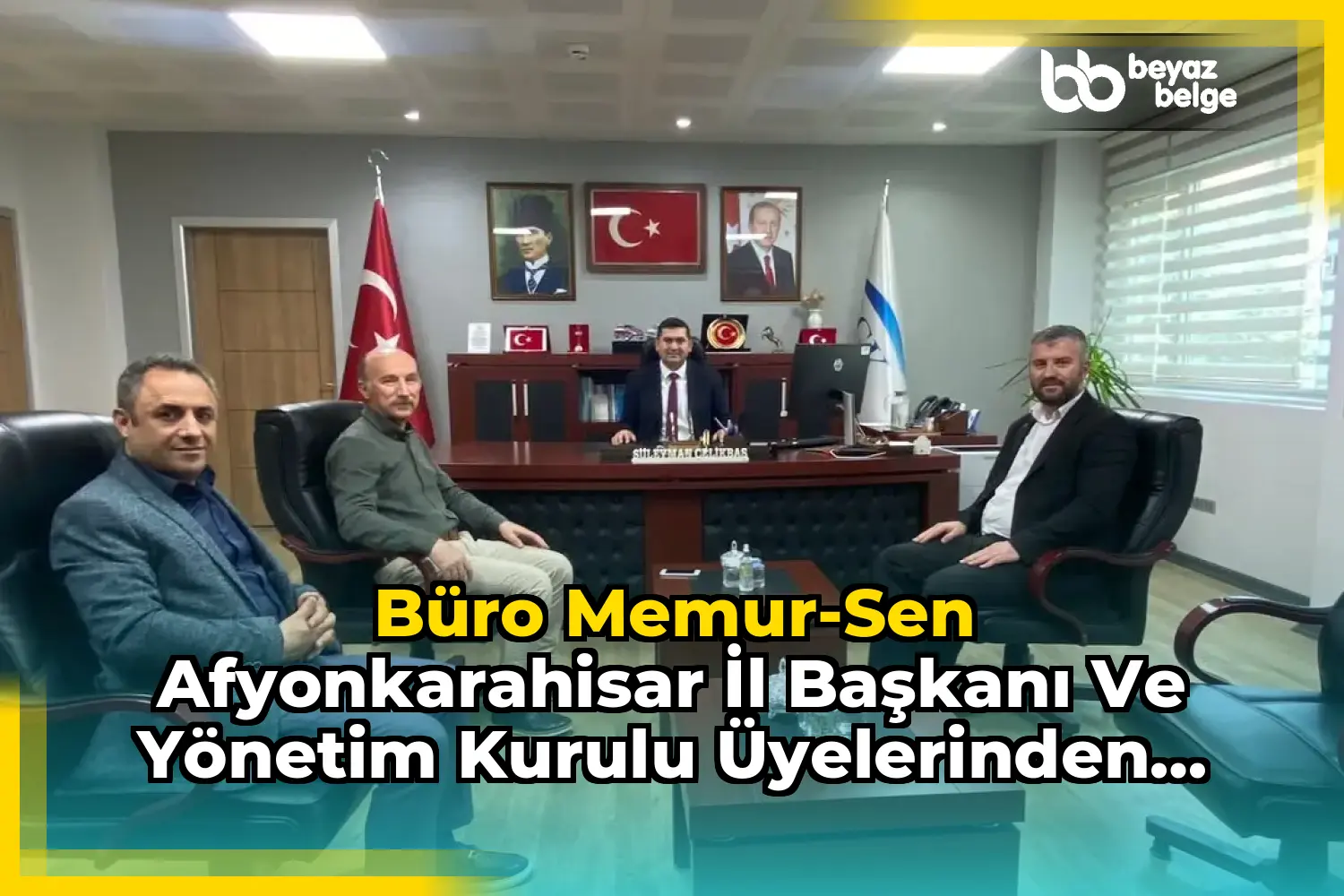 Büro Memur-Sen Afyonkarahisar İl Başkanı ve Yönetim Kurulu Üyelerinden Sosyal Güvenlik Haftası Ziyareti