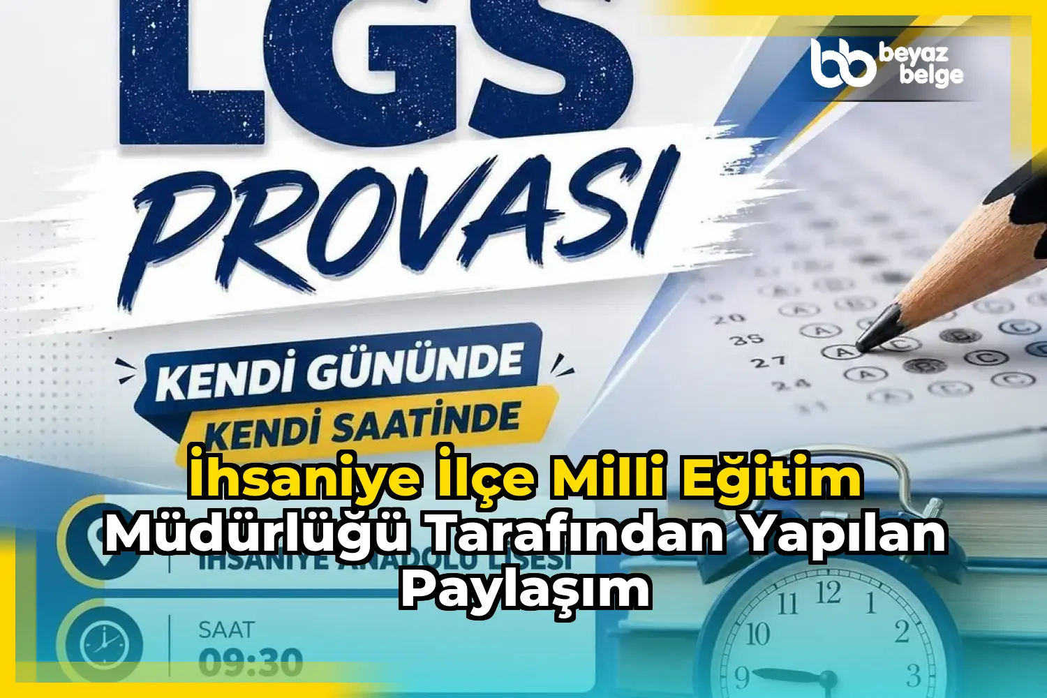 İhsaniye İlçe Milli Eğitim Müdürlüğü Tarafından Yapılan Paylaşım