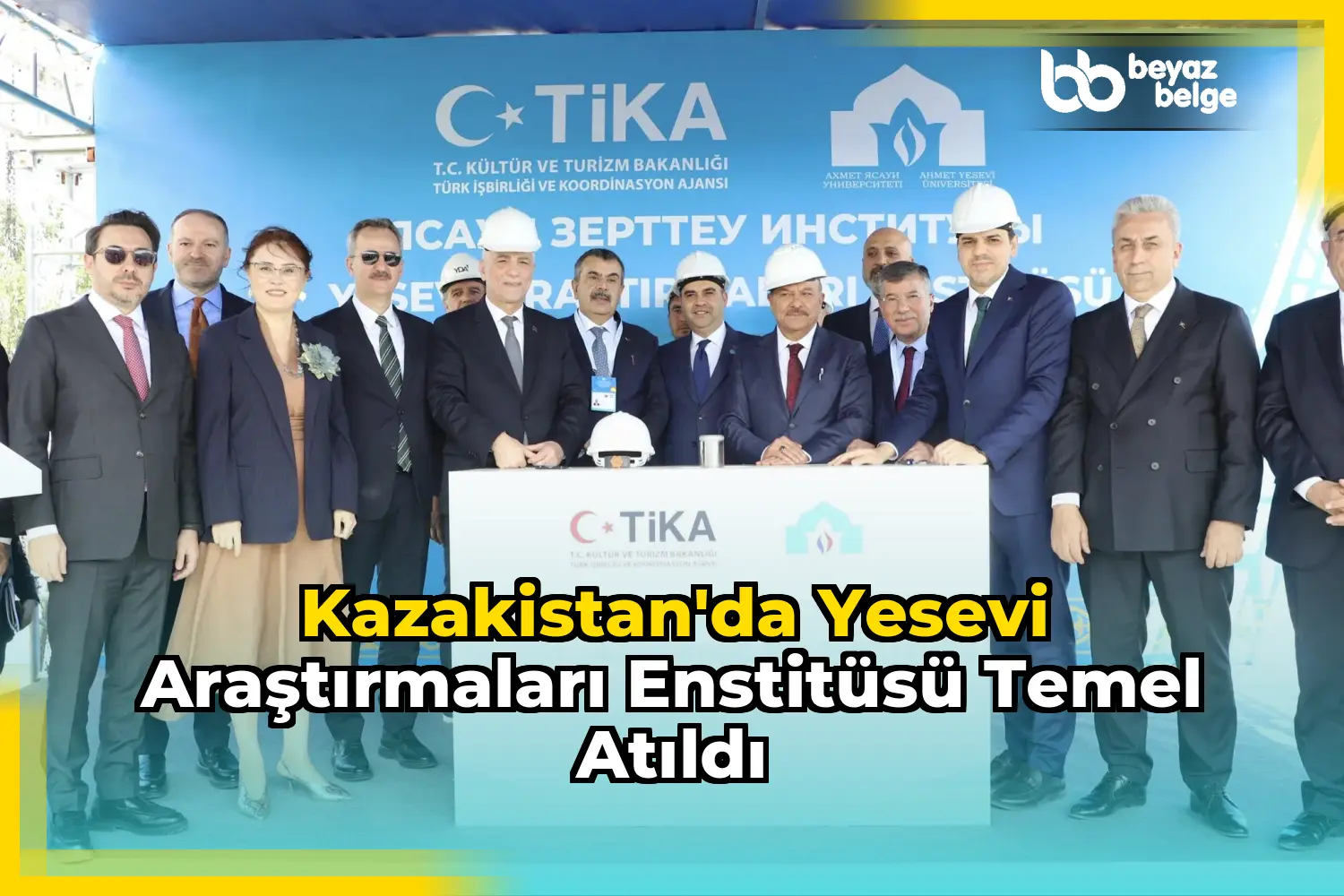 Kazakistan'da Yesevi Araştırmaları Enstitüsü Temel Atıldı