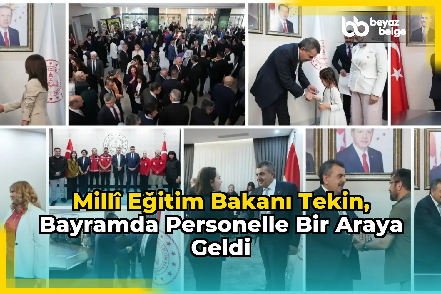 Millî Eğitim Bakanı Tekin, Bayramda Personelle Bir Araya Geldi