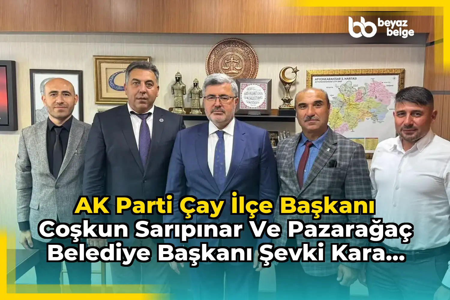 AK Parti Çay İlçe Başkanı Coşkun Sarıpınar ve Pazarağaç Belediye Başkanı Şevki Kara Gazi Meclisinde Misafir Edildi