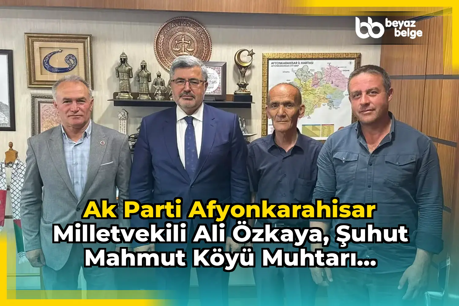 Ak Parti Afyonkarahisar Milletvekili Ali Özkaya, Şuhut Mahmut Köyü Muhtarı Mehmet Kuzu ve Hemşerilerini Gazi Meclisinde Ağırladı