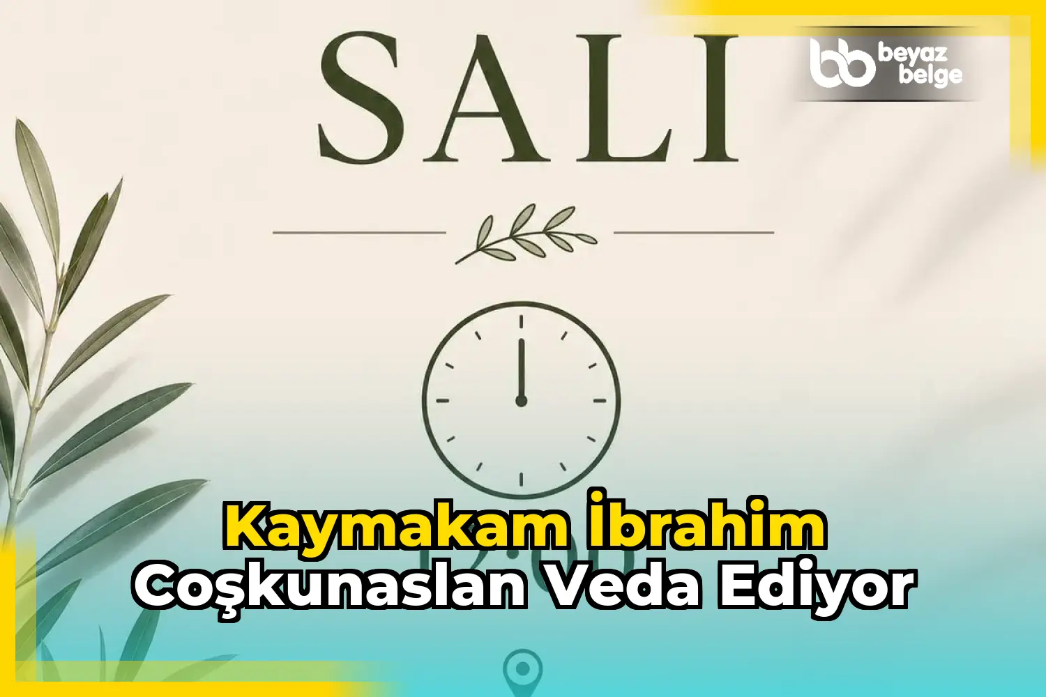 Kaymakam İbrahim Coşkunaslan veda ediyor