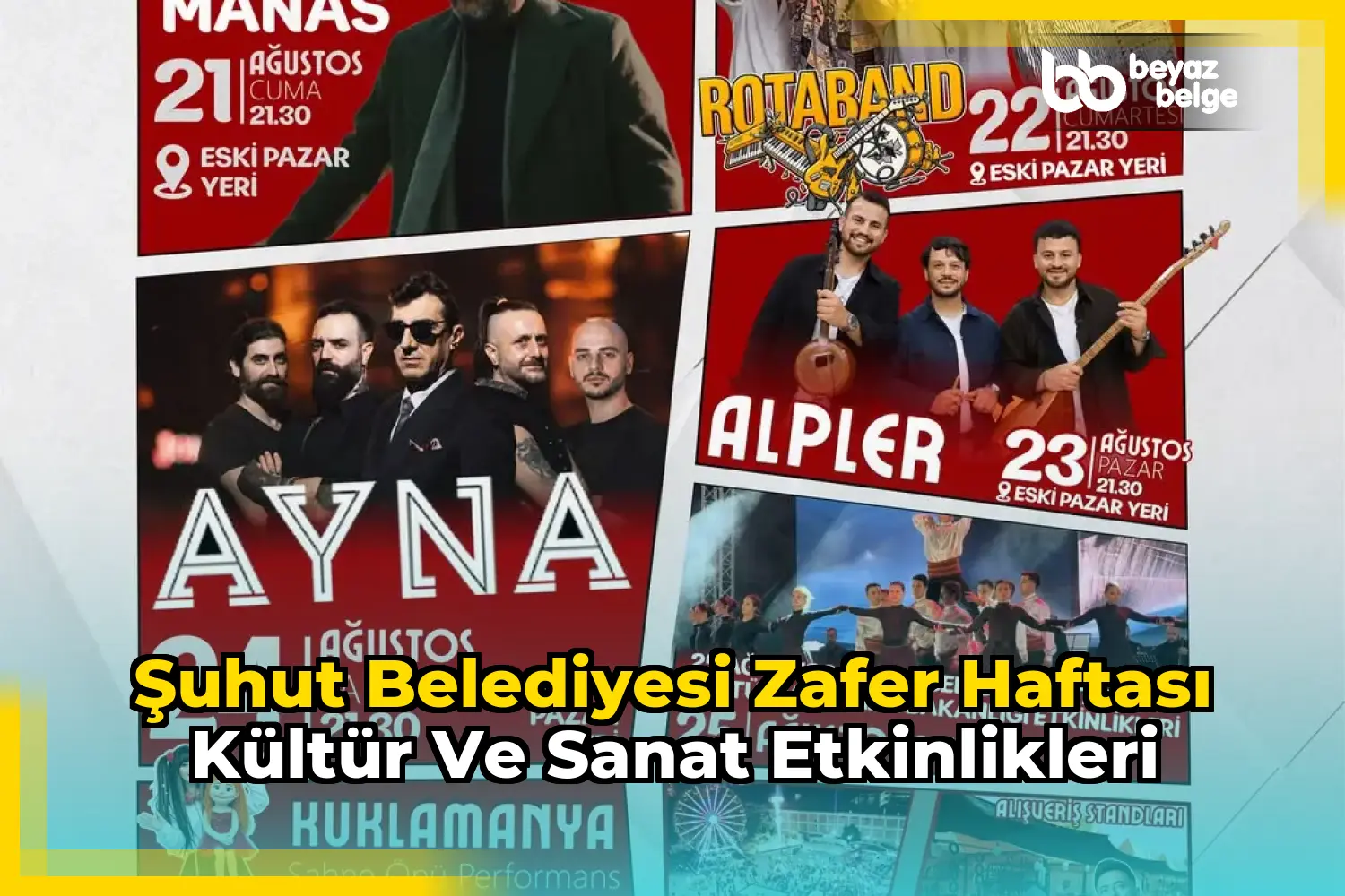 Şuhut Belediyesi Zafer Haftası Kültür ve Sanat Etkinlikleri