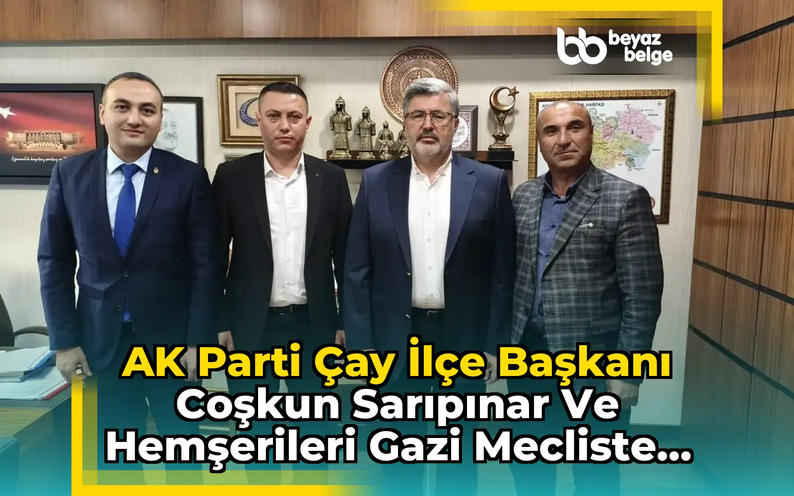 AK Parti Çay İlçe Başkanı Coşkun Sarıpınar ve Hemşerileri Gazi Mecliste Ziyaret Etti