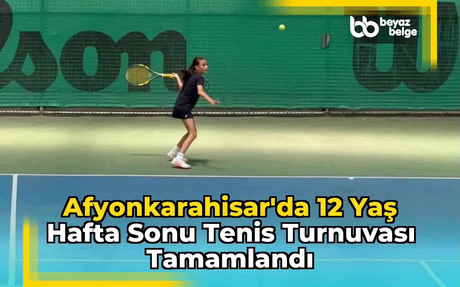 Afyonkarahisar'da 12 Yaş Hafta Sonu Tenis Turnuvası Tamamlandı